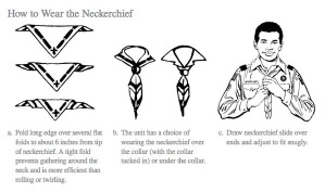 How to wear neckerchief